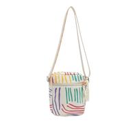 MALSSE Borsa a tracolla unica da donna in velluto a coste fragola con tracolla regolabile borsa a tracolla casual borsa a tracolla per donna borse casual da donna, righe, One Size