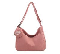 MALSSE Borsa a tracolla unica in velluto a coste con ampio spazio confortevole per l'uso quotidiano interno spazioso per lavoro o borsa a tracolla in velluto a coste quotidiano, A, One Size