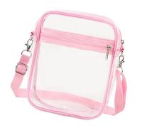 MALSSE Borsa da concerto da donna, piccola, trasparente, a tracolla, in PVC, per feste, spiaggia, ragazze, tendenza, messaggeri, concerto, spalla trasparente, stadio, approvare lo stoccaggio, A, One