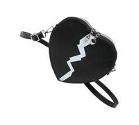 MALSSE Borsa da donna alla moda a tracolla a forma di cuore per telefono elegante pendolarismo shopping messaggeri moda tracolla per le donne telefono a forma di cuore spalla tutti i giorni, Nero