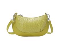 MALSSE Borsa da donna color caramella spalla piccola in pelle PU Crossbody alla moda Incontri Messaggeri moda donna tracolla alla moda colore caramella tracolla in pelle PU messenger, Verde, One Size