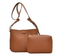 MALSSE Borsa da donna di grande capacità a tracolla semplice secchio elegante spalla in pelle PU messaggeri per tutti i giorni da donna tracolla in pelle PU tracolla grande capacità secchio per tutti