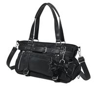 MALSSE Borsa da donna Grande Capacità Spalla Fitness Moda Borsa Casual Crossbody Maniglia Superiore Per Viaggi Quotidiani Donne Moda Spalla Crossbody Top Handle Grande Capacità Palestra, Nero , One