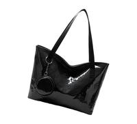 MALSSE Borsa da donna Moda Ascella Grande Capacità Spalla Semplice Borsa da Donna Pendolarismo Elegante Ascella Donna Spalla Moda Ascella Borsa di grande capacità per tutti i giorni, Nero , One Size