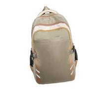 MALSSE Borsa Da Viaggio Per Gli Adolescenti Contrasto Colore Zaino Scuola Grande Capacità Casual Daypacks Estetica Impermeabile Scuola Leggero Viaggio Casual Zaini, Cachi chiaro