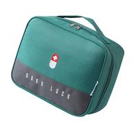 MALSSE Borsa di immagazzinaggio portatile trauma borsa esterna grande capacità medica organizzatori pillole bottiglia scatola di immagazzinaggio, Verde