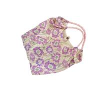 MALSSE Borsa Estetica Toted Donne Riutilizzabile Tela Spalla Per Shopping Drogheria Lavoro Libro di Grande Capacità Spiaggia Borse di Panno Riutilizzabile Panno della spesa, Fiori Viola, One Size