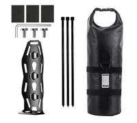 MALSSE Borsa impermeabile per forcella anteriore della bici con portapacchi da 5 litri, portatile, per escursioni in bicicletta all'aperto, impermeabile, borsa per forcella della bici