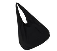 MALSSE Borsa in nylon di grande capacità per le donne leggera e pratica borsa a tracolla Casul per lo shopping o la spalla dei pendolari di viaggio, Nero , Taglia unica