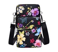 MALSSE Borsa per telefono casual alla moda con tracolla regolabile borsa a tracolla borsa da viaggio borsa a tracolla per le donne tutti i giorni Carryall, Lascia che un centinaio di fiori, One Size