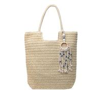 MALSSE Borse di grande capacità per le donne borsa a tracolla di paglia tessitura Seasides Bag femminile fatta a mano spiaggia vacanza spiaggia per le donne paglia spalla tessitura mare viaggi