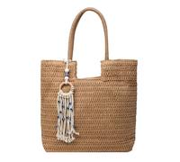 MALSSE Borse di grande capacità per le donne borsa a tracolla di paglia tessitura Seasides Bag femminile fatta a mano spiaggia vacanza spiaggia per le donne paglia spalla tessitura mare viaggi