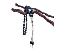 MALSSE Bracciali rosario con perline di vetro con croce ciondoli vivaci per donne e uomini religiosi catena a mano preghiera meditazioni gioielli, Misura unica, come descritto