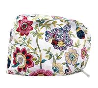 MALSSE Cappello da allattamento alla moda con fascia per il sudore Bella stampa cappello leggero per operatori sanitari assorbe il sudore, 82080, Taglia unica