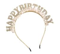 MALSSE Cerchietto per capelli con decorazione in pizzo per compleanno, eventi e occasioni festive