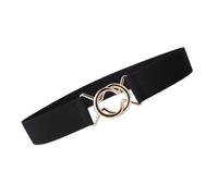 MALSSE Cintura ad alta elasticità per le donne elegante regolabile cintura corsetto confortevole Cincher per occasioni formali casual cintura corsetto elastico per le donne, Nero , Taglia unica