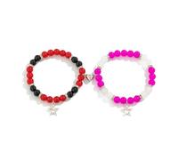 MALSSE Ciondolo a forma di stella con ciondolo da polso in rilievo per un fascino unico a forma di stella, Misura unica, come descritto