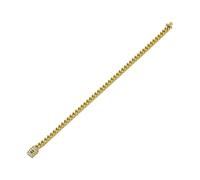 MALSSE Collana a maglia cubana scintillante in acciaio inox, accessorio alla moda per trendsetter, elegante maglia cubana