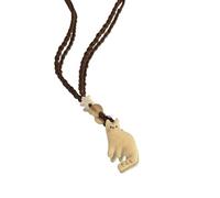 MALSSE Collana con ciondolo a forma di gatto, regolabile, in corda floccata, catenina per clavicola, per amanti unici e appassionati di moda, versatile, Misura unica, come descritto, come descritto