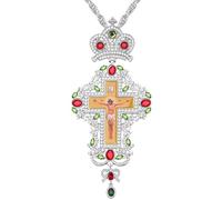 MALSSE Collana con ciondolo alla moda con ciondolo a catena, gioiello in lega, per feste quotidiane, accessorio religioso alla moda