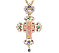 MALSSE Collana con ciondolo alla moda con ciondolo a catena, gioiello in lega, per feste quotidiane, accessorio religioso alla moda