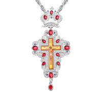 MALSSE Collana con ciondolo alla moda con ciondolo a catena, gioiello in lega, per feste quotidiane, accessorio religioso alla moda