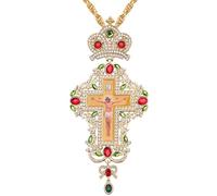 MALSSE Collana con ciondolo alla moda con ciondolo a catena, gioiello in lega, per feste quotidiane, accessorio religioso alla moda