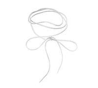 MALSSE Collana girocollo con cordino lungo regolabile con fiocco accento versatile accessorio alla moda per donna