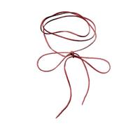 MALSSE Collana girocollo con cordino lungo regolabile con fiocco accento versatile accessorio alla moda per donna