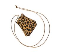 MALSSE Collana lunga alla moda con stampa leopardata con chiusura per l'uso quotidiano o occasioni speciali