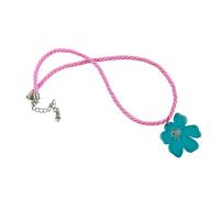MALSSE Collana regolabile in acrilico con decorazione floreale vivace per donne alla moda cercano individualità abbigliamento casual gioielli fatti a mano, Misura unica, come descritto, come descritto