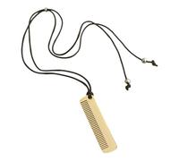 MALSSE Collana versatile con ciondolo a pettine elegante in pelle PU corda ornamento gioielli fatti a mano accessori per uso quotidiano gioielli versatili gioielli, Misura unica, come descritto, come