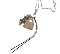 MALSSE Collana versatile ispirata alla borsa, gioiello leggero e fatto a mano, accessorio alla moda per tutti i giorni, design unico, gioielli da donna, Misura unica, come descritto, come descritto
