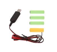 MALSSE Convertitore di Potenza USB Eliminatori Batteria AA Sostituire 4 Pz 1.5V Batterie Per Telecomando LED Luce Giocattolo Elettronico Usb