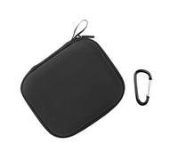 MALSSE Custodia da viaggio per scatola portatile con scomparti per accessori, organizer da viaggio portatile, Nero