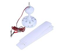 MALSSE DC12V Ventilatore da Soffitto 35''/41'' Hanging 3Leaves Hanging Tenda di Campeggio Per Ventilatore Esterno