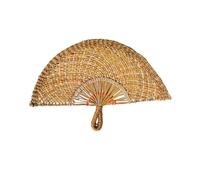 MALSSE Decorazioni tradizionali da parete per ventola di paglia per esposizione a parete di raffreddamento e ventilatore all'aperto del regalo