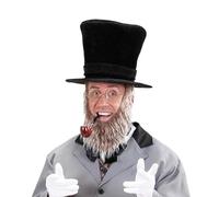 MALSSE Divertente cappello da pirata con baffi puntelli per costume di Halloween per feste giochi di ruolo evento adulto dimensioni comfort cappello costume pirata Halloween