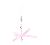 MALSSE Dolce Bowknot Stella Bead Telefono Fascino Cinghie Appendi Auto Pendenti Moda Borsa Decorazione Cordicella Accessori Della Borsa Del Telefono Pendente Cinghia Cordino Per Cartoon Catena, Misura