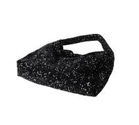 MALSSE Elegante borsa a tracolla da donna con paillettes, borsa casual ascellare per eventi serali e attività quotidiane borsa a tracolla, Nero , One Size