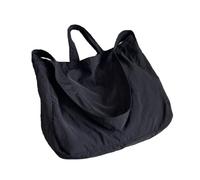 MALSSE Elegante borsa a tracolla in nylon borsa casual scomparti sicuri e organizzati per viaggiatori e shoppers shopping bag, Nero , One Size