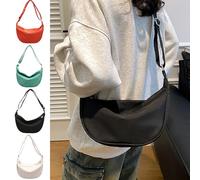 MALSSE Elegante borsa a tracolla in nylon tinta unita per le donne borsa a tracolla pratica borsa a tracolla casual per viaggi e shopping borsa a tracolla da donna, Verde, One Size