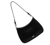 MALSSE Elegante borsa a tracolla in pelle PU borse ascellari tinta unita borsa a tracolla borsa per le donne che cercano moda unica borsa di moda quotidiana, Nero , One Size