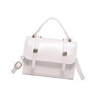 MALSSE Elegante borsa a tracolla in pelle PU per coloro che apprezzano l'estetica sofisticata e la praticità accessorio alla moda, bianco