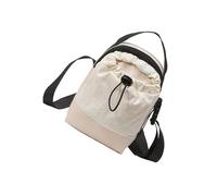 MALSSE Elegante borsa a tracolla in tela con coulisse per le donne alla moda e pratica borsa a tracolla borsa a tracolla borsa a tracolla borsa a tracolla borsa a tracolla, bianco, One Size