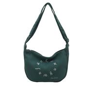 MALSSE Elegante borsa a tracolla in velluto a coste casual borse per gnocchi con tracolla regolabile Satchel per un comodo uso quotidiano Borsa casual da donna, Verde scuro, One Size