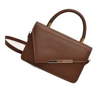 MALSSE Elegante borsa a tracolla piccola in pelle PU per le donne con tracolla regolabile e maniglia superiore con patta copre borsa a tracolla borsa a tracolla borsa a tracolla per le donne, Marrone