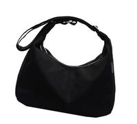 MALSSE Elegante borsa a tracolla unisex di grande capacità per uso quotidiano e pendolari, borsa a tracolla unisex da viaggio, Nero , One Size