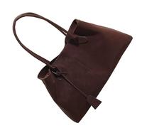 MALSSE Elegante borsa ascellare per le donne grande capacità maniglia superiore borsa a tracolla in pelle per ufficio shopping e viaggio signore, Marrone, One Size