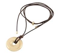 MALSSE Elegante collana a catena lunga con ciondolo a forma di bottiglia di vino o fibbia della pace, regolabile, struttura in lega per ogni occasione, festa e appuntamento, D, come descritto, come